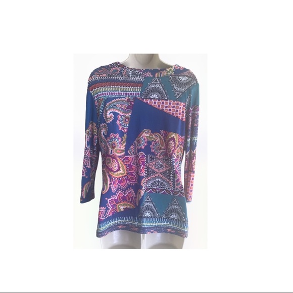 WOW- Very colorful Large blouse. - Picture 2 of 8